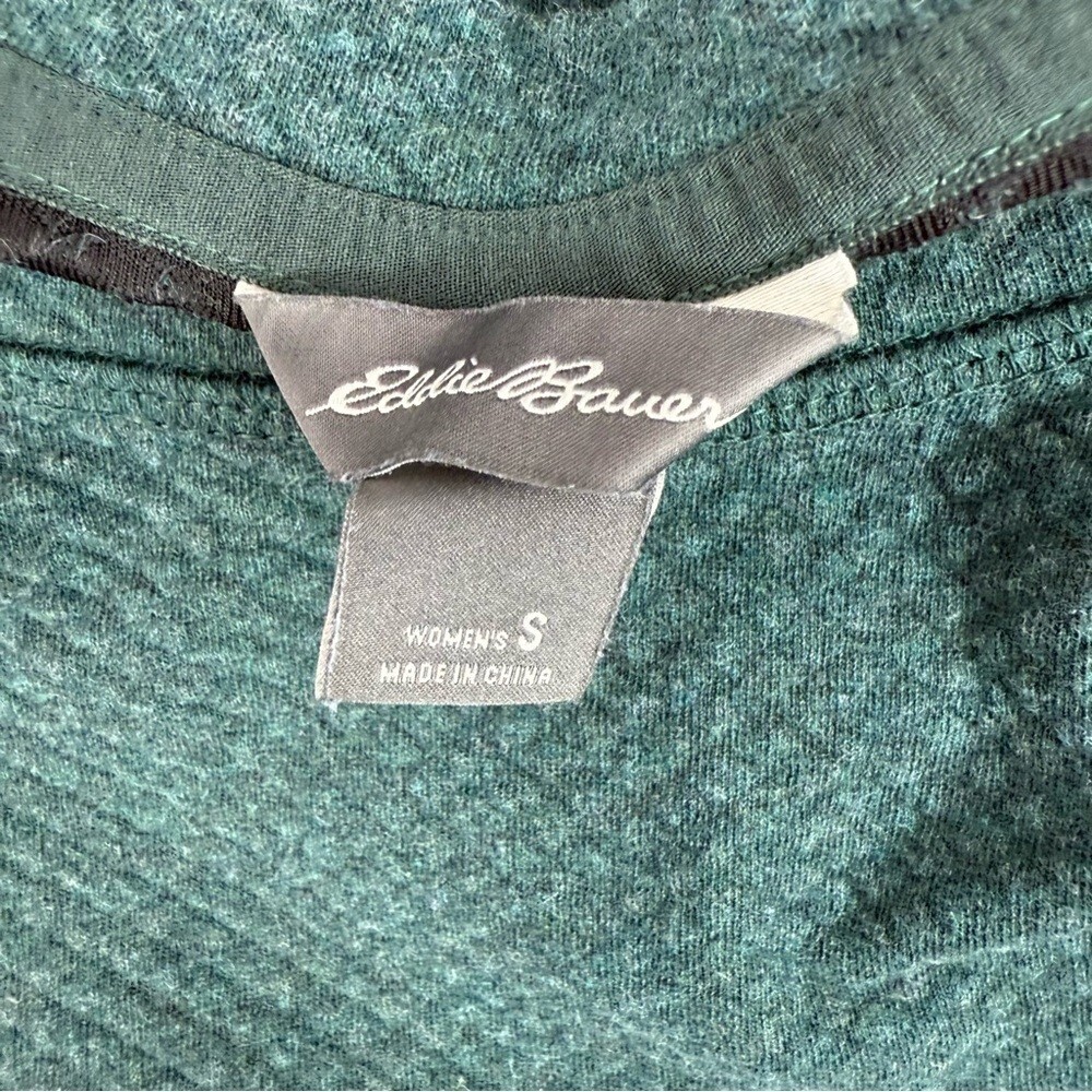 Eddie Bauer sweater pullover comfy dark Forest Green Crewneck Sweater - Picture 8 of 10